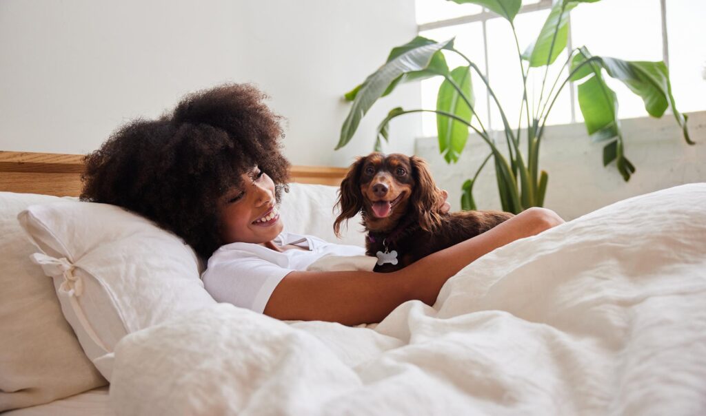 https://animalfamilyveterinarycare.com/wp-content/uploads/2022/05/1-Woman-and-Dog-in-Bed-1024x604.jpg